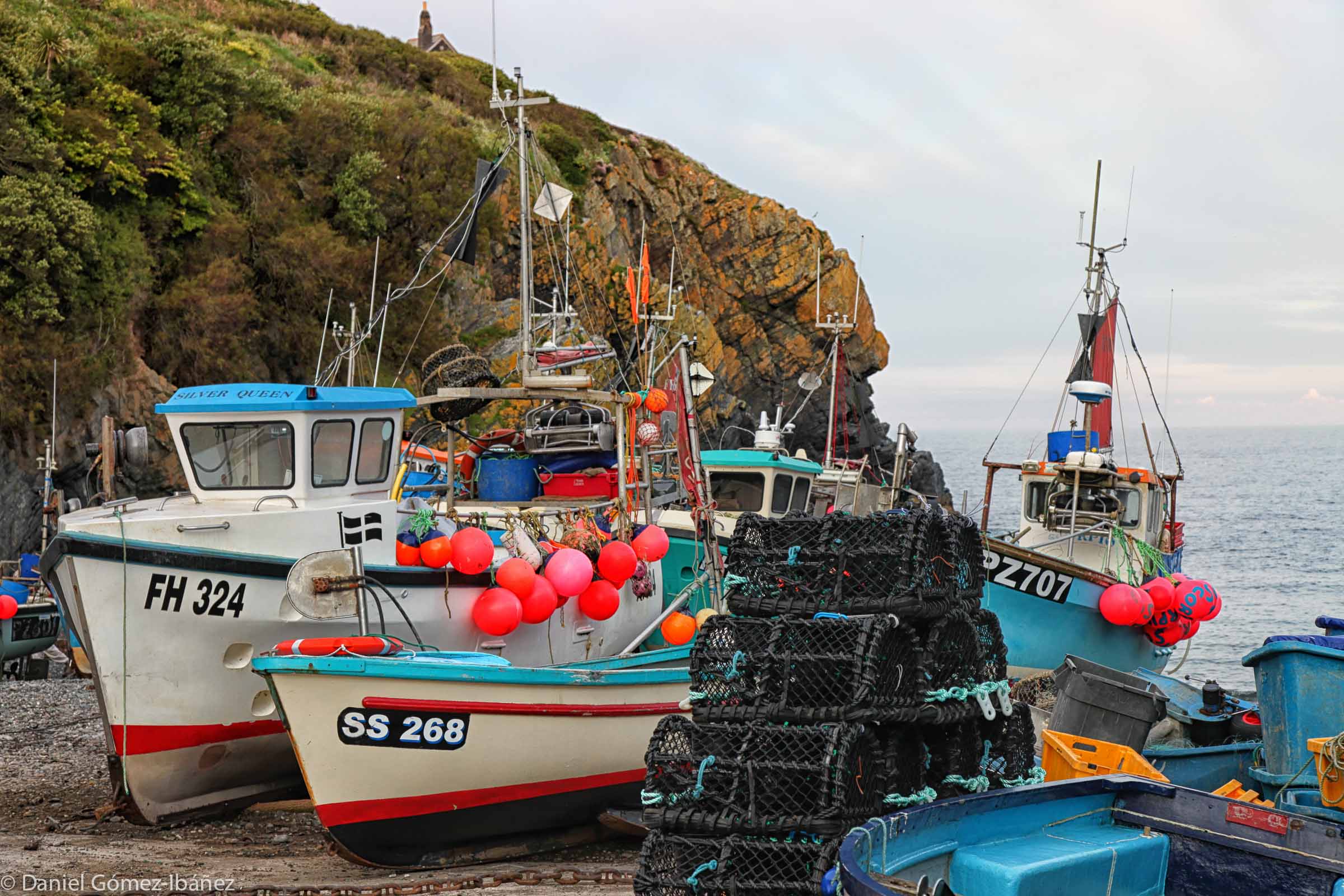 The fishing boats at Cadgwith [Cornwall, England, 2012]