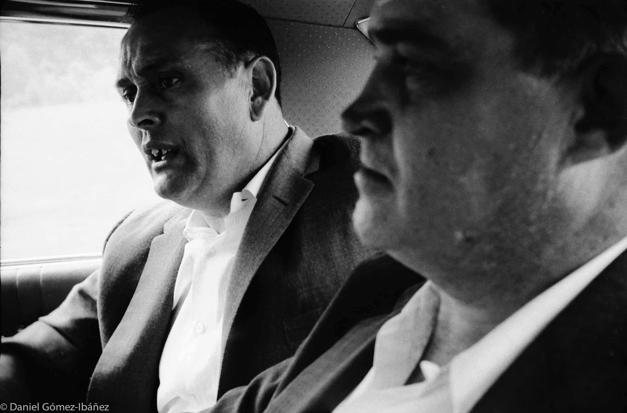 Two leaders of the striking miners meet Oberlin's shipment outside of Hazard. Both men are armed and they offer pistols to the two students, who refused.