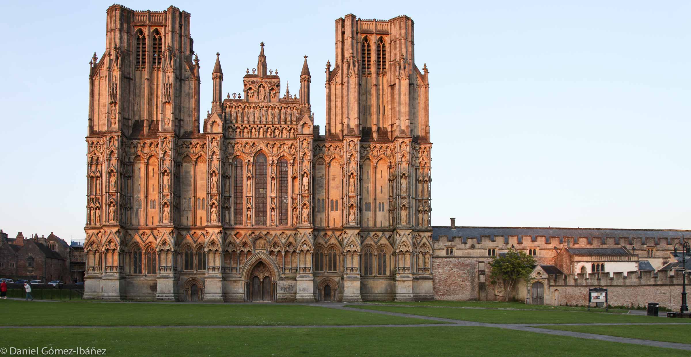 The cathedral at sunset [Wells, Somerset, UK, 2012]